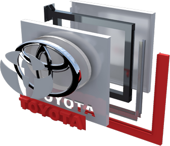 TOYOTA Flag sign